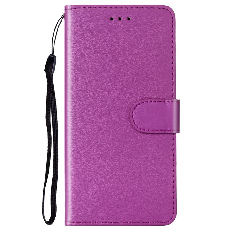 B40 For Motorola Moto E13 4G Wallet Smartphone Case Stand Phone Cover PU Leather+TPU Phone Shell - Purple