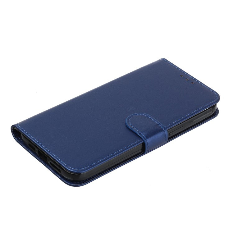 B40 For Motorola Moto E13 4G Wallet Smartphone Case Stand Phone Cover PU Leather+TPU Phone Shell - Blue