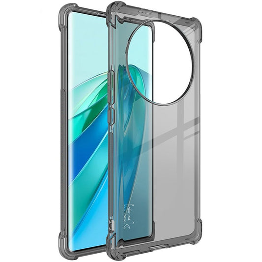 IMAK For Honor X9a 5G / X40 5G / Magic5 Lite 5G TPU Phone Back Case Clear Anti-fall Airbag Cover - Transparent Black