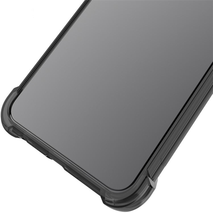 IMAK For Honor X9a 5G / X40 5G / Magic5 Lite 5G TPU Phone Back Case Clear Anti-fall Airbag Cover - Transparent Black