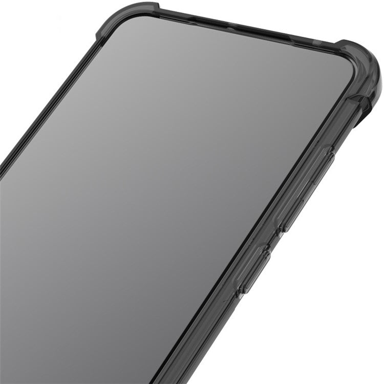 IMAK For Honor X9a 5G / X40 5G / Magic5 Lite 5G TPU Phone Back Case Clear Anti-fall Airbag Cover - Transparent Black