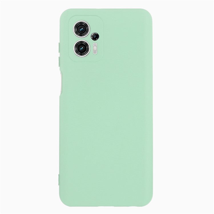 Smartphone Cover for Motorola Moto G13 4G / G23 4G , Liquid Silicone Soft Lining Case with Strap - Green