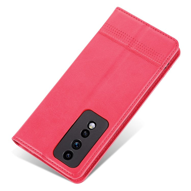 AZNS For Honor 80 GT 5G PU Leather Phone Case Wallet Foldable Stand Smartphone Cover - Red