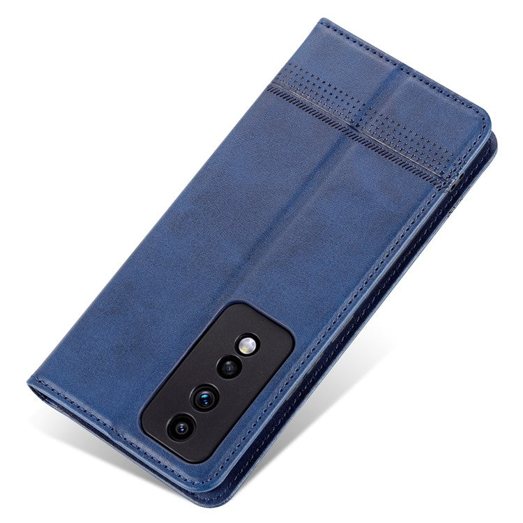 AZNS For Honor 80 GT 5G PU Leather Phone Case Wallet Foldable Stand Smartphone Cover - Blue