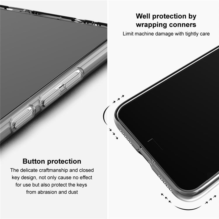 IMAK UX-5 Series For Huawei P60 Art Clear Case Soft TPU Drop Protection Phone Cover