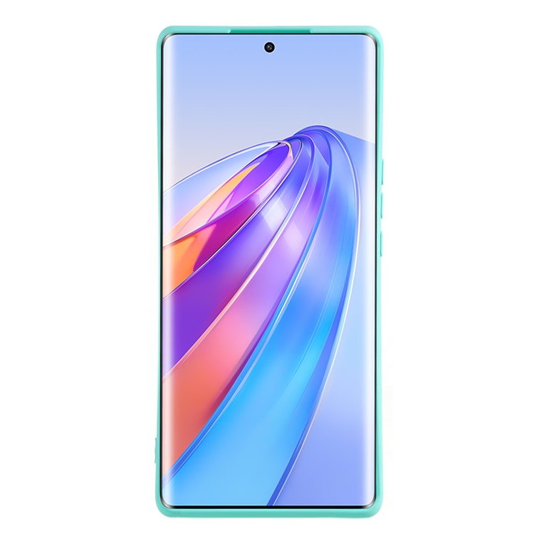 For Honor X40 5G / X9a 5G Rubberized Phone Case Fiber Lining Phone TPU Cover - Light Green