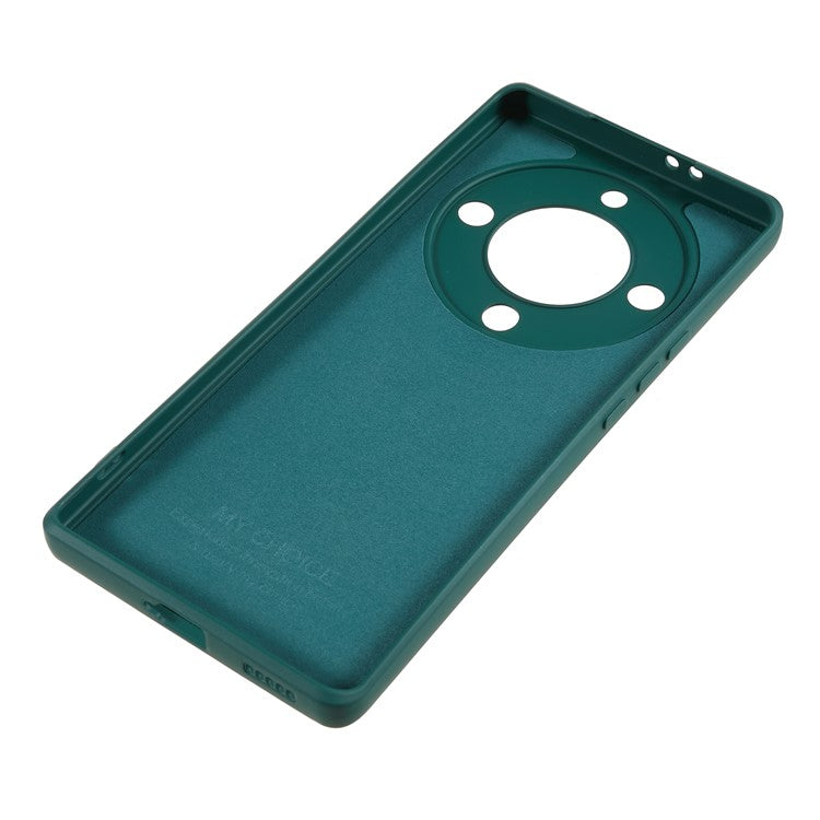 For Honor X40 5G / X9a 5G Rubberized Phone Case Fiber Lining Phone TPU Cover - Army Green
