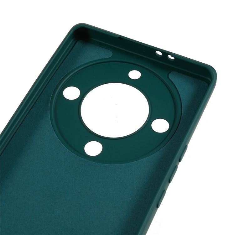 For Honor X40 5G / X9a 5G Rubberized Phone Case Fiber Lining Phone TPU Cover - Army Green