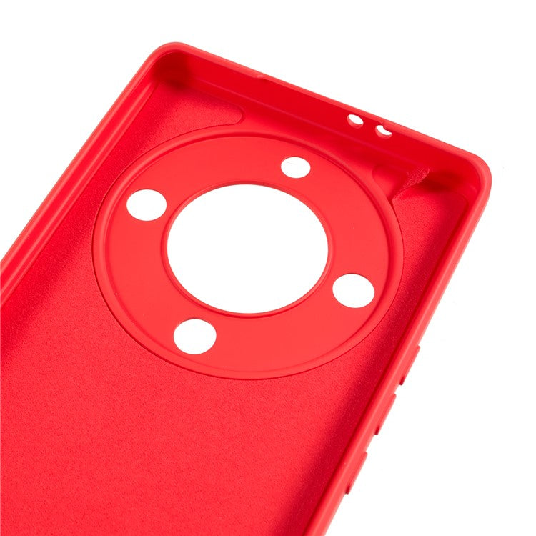 For Honor X40 5G / X9a 5G Rubberized Phone Case Fiber Lining Phone TPU Cover - Red