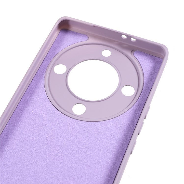 For Honor X40 5G / X9a 5G Rubberized Phone Case Fiber Lining Phone TPU Cover - Light Purple