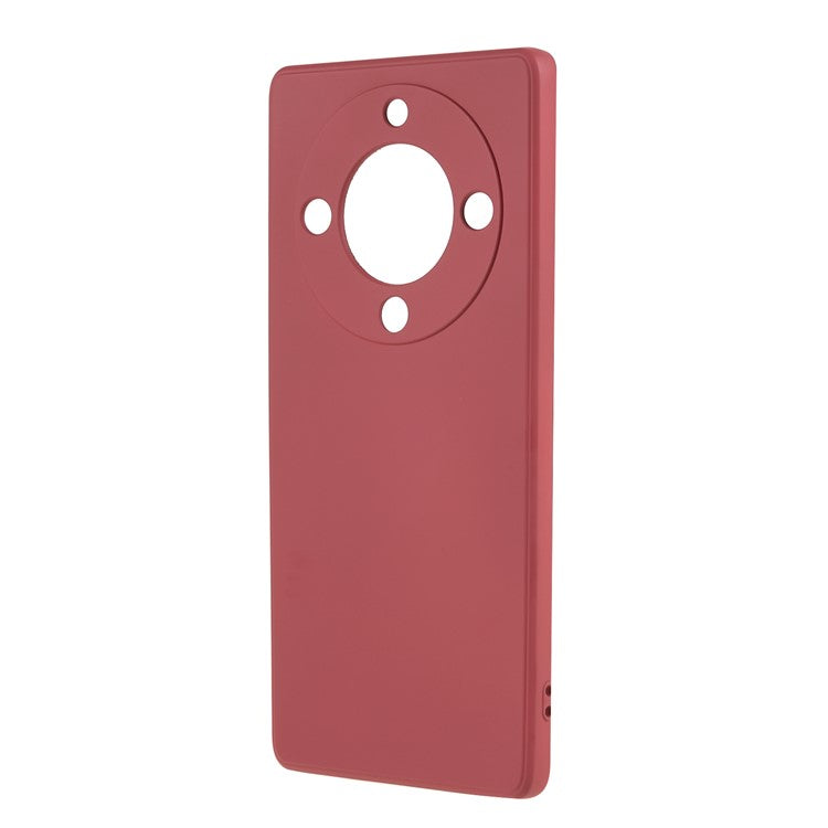 For Honor X40 5G / X9a 5G Rubberized Phone Case Fiber Lining Phone TPU Cover - Hawthorn Red