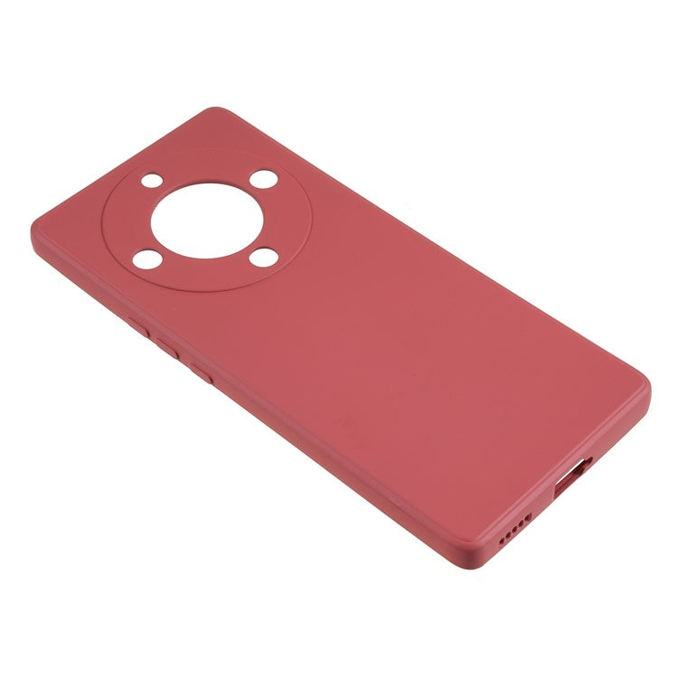 For Honor X40 5G / X9a 5G Rubberized Phone Case Fiber Lining Phone TPU Cover - Hawthorn Red