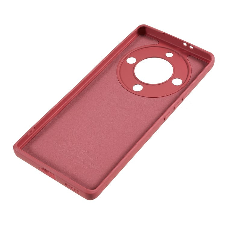 For Honor X40 5G / X9a 5G Rubberized Phone Case Fiber Lining Phone TPU Cover - Hawthorn Red