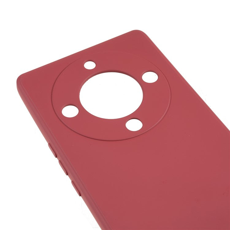 For Honor X40 5G / X9a 5G Rubberized Phone Case Fiber Lining Phone TPU Cover - Hawthorn Red