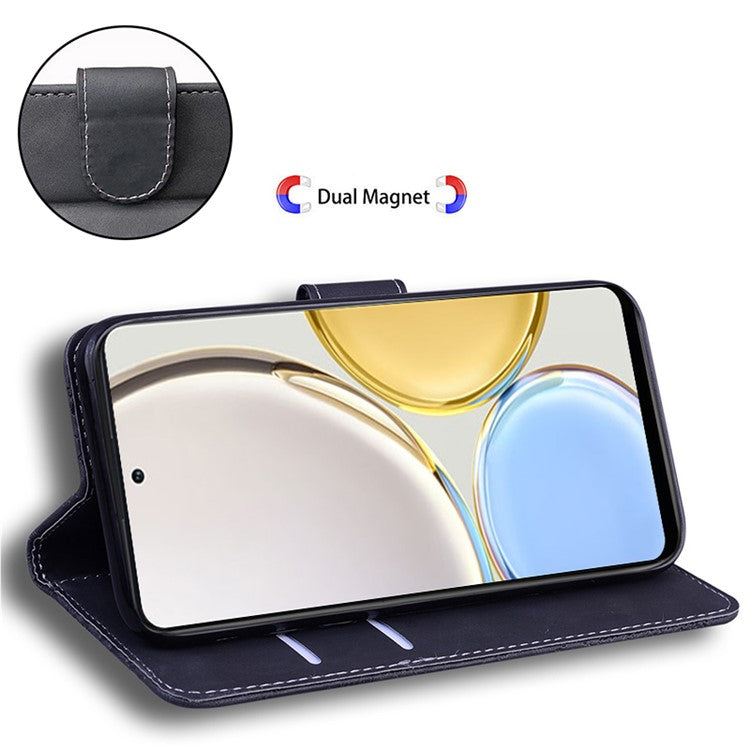Wallet Stand Shell for Huawei nova Y61 4G / Enjoy 50z 4G Phone Cover Tiger Imprinted PU Leather Case - Black