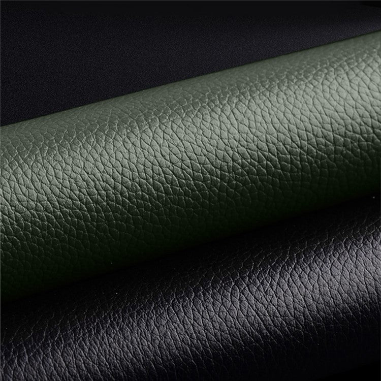 For Huawei P60 Pro Shockproof Case PC PU Leather Case Smartphone Protective Cover - Green