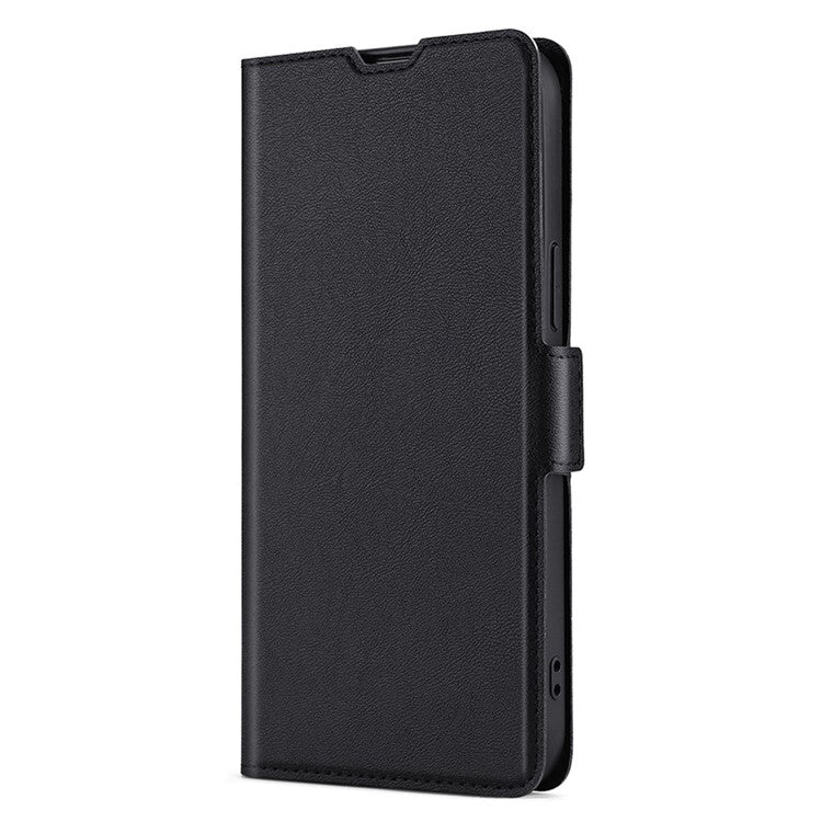 For Honor X40 5G PU Leather Smartphone Case Card Slot Phone Stand Cover - Black