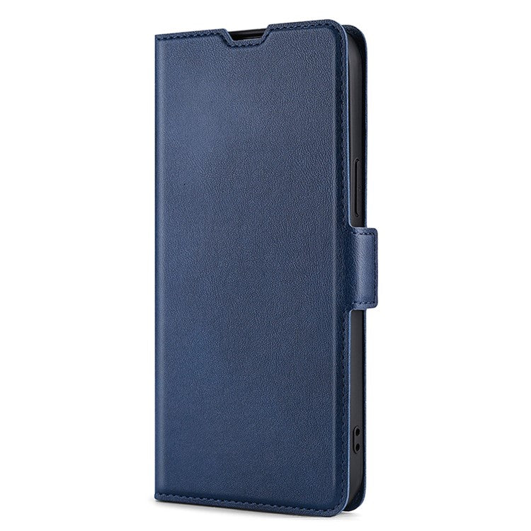 For Honor X40 5G PU Leather Smartphone Case Card Slot Phone Stand Cover - Blue