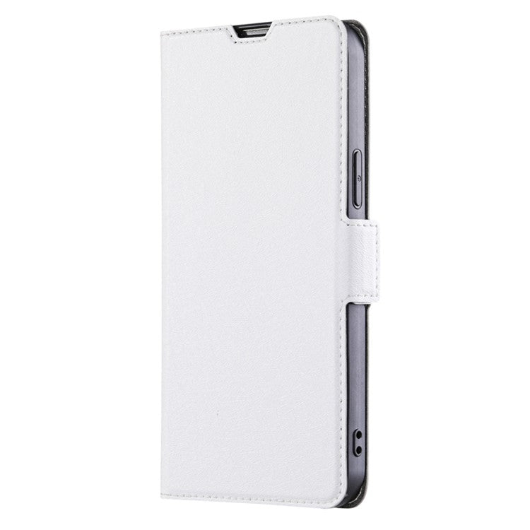 For Honor X40 5G PU Leather Smartphone Case Card Slot Phone Stand Cover - White
