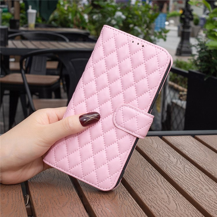 BINFEN COLOR BF Style-14 for Motorola Edge 40 Pro 5G / Moto X40 5G Phone Case Stand PU Leather Wallet Phone Cover - Pink