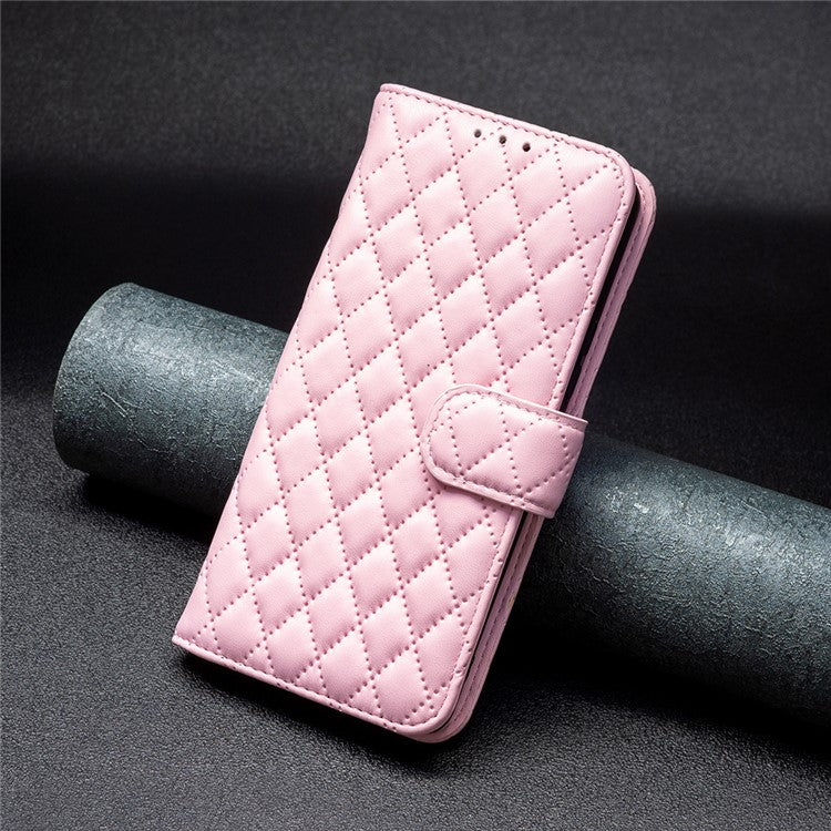 BINFEN COLOR BF Style-14 for Motorola Edge 40 Pro 5G / Moto X40 5G Phone Case Stand PU Leather Wallet Phone Cover - Pink