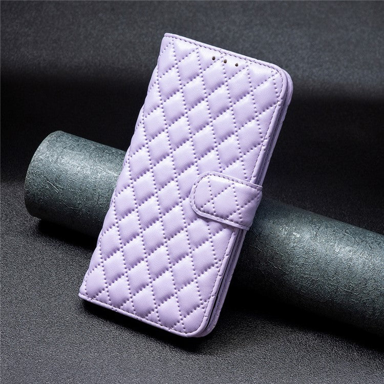 BINFEN COLOR BF Style-14 for Motorola Edge 40 Pro 5G / Moto X40 5G Phone Case Stand PU Leather Wallet Phone Cover - Purple