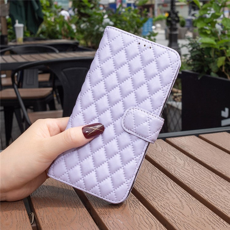 BINFEN COLOR BF Style-14 for Motorola Edge 40 Pro 5G / Moto X40 5G Phone Case Stand PU Leather Wallet Phone Cover - Purple