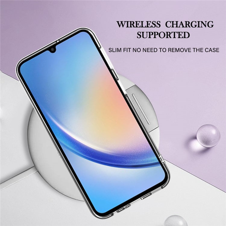 YB IMD Series-16 for Samsung Galaxy A24 4G (162.1 x 77.6 x 8.3mm) , IMD 2.0mm Electroplating Marble Pattern Phone Cover - Rose