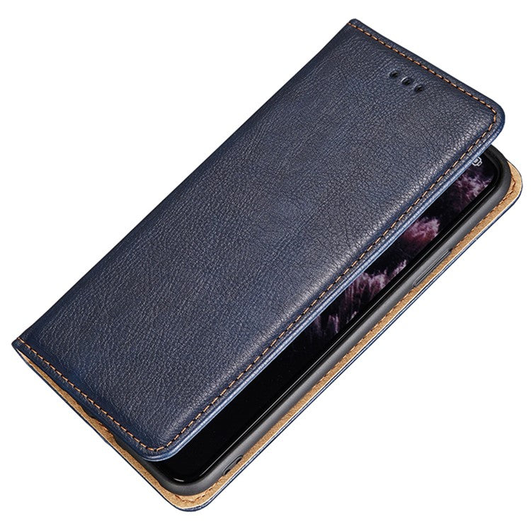 Anti-drop Phone Cover For Honor X40 5G / Honor X9a 5G / Magic5 Lite 5G PU Leather Wallet Stand Case - Blue