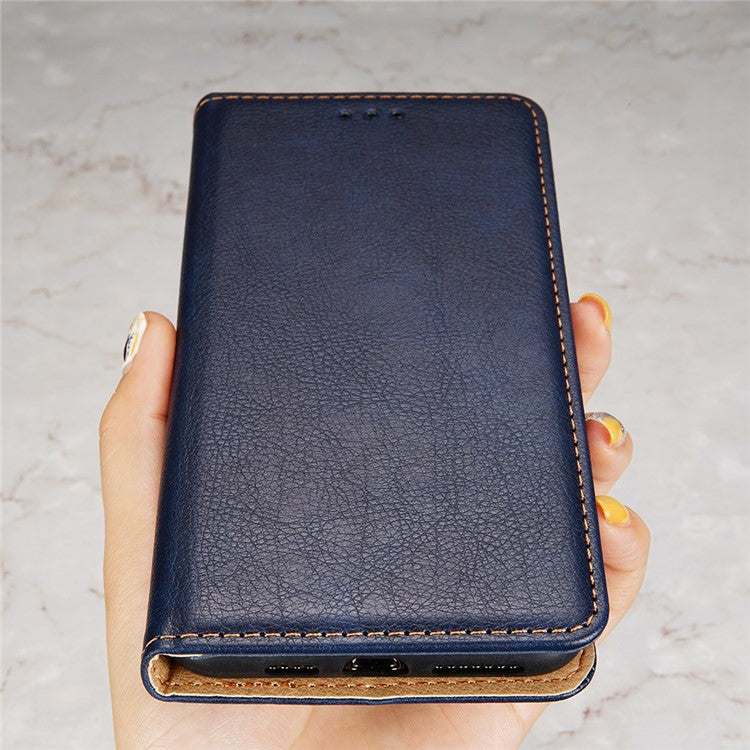 Anti-drop Phone Cover For Honor X40 5G / Honor X9a 5G / Magic5 Lite 5G PU Leather Wallet Stand Case - Blue