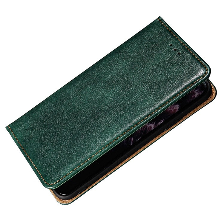 Anti-drop Phone Cover For Honor X40 5G / Honor X9a 5G / Magic5 Lite 5G PU Leather Wallet Stand Case - Green