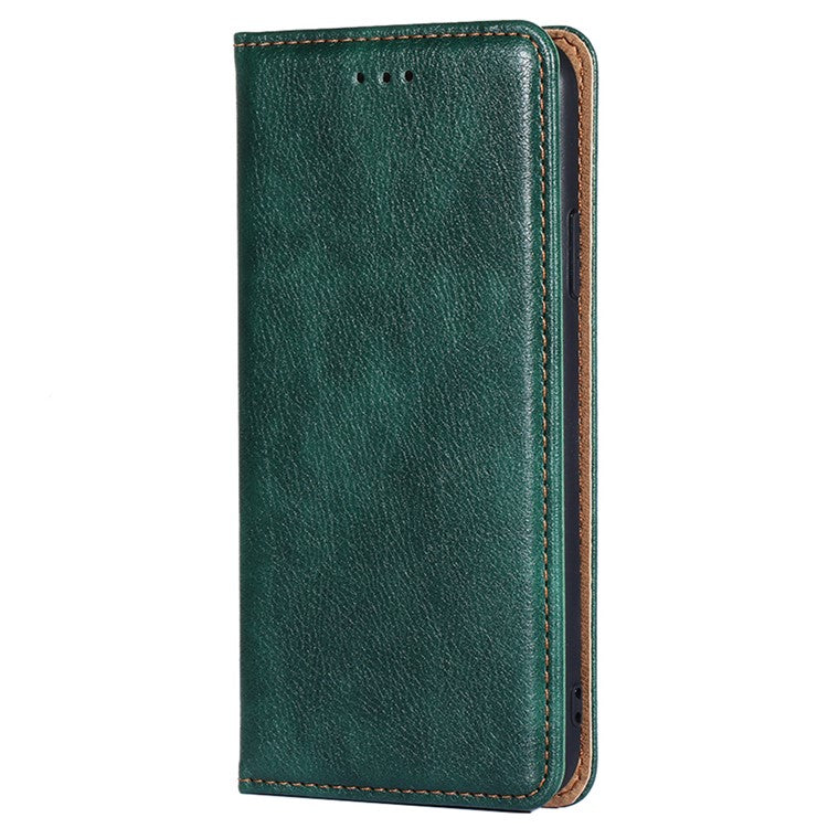 Anti-drop Phone Cover For Honor X40 5G / Honor X9a 5G / Magic5 Lite 5G PU Leather Wallet Stand Case - Green
