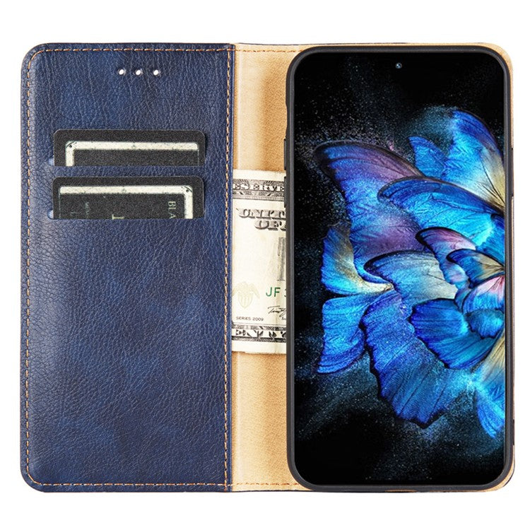 Anti-drop Phone Cover For Honor X40 5G / Honor X9a 5G / Magic5 Lite 5G PU Leather Wallet Stand Case - Black
