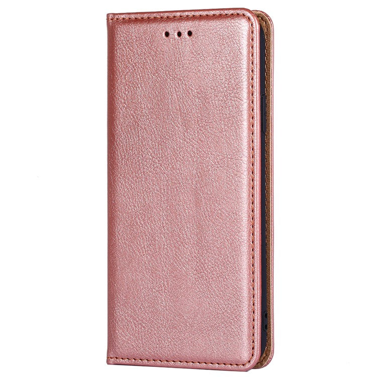 Anti-drop Phone Cover For Honor X40 5G / Honor X9a 5G / Magic5 Lite 5G PU Leather Wallet Stand Case - Rose Gold
