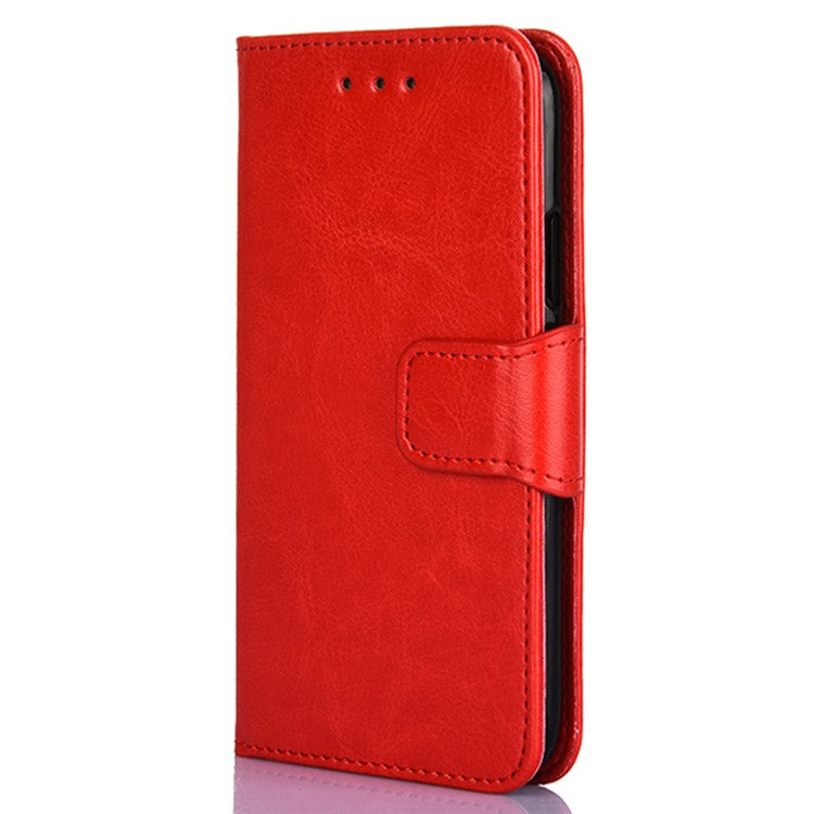 For Huawei P60 / P60 Pro Leather Wallet Phone Case Folding Stand Full Protection Cover - Red