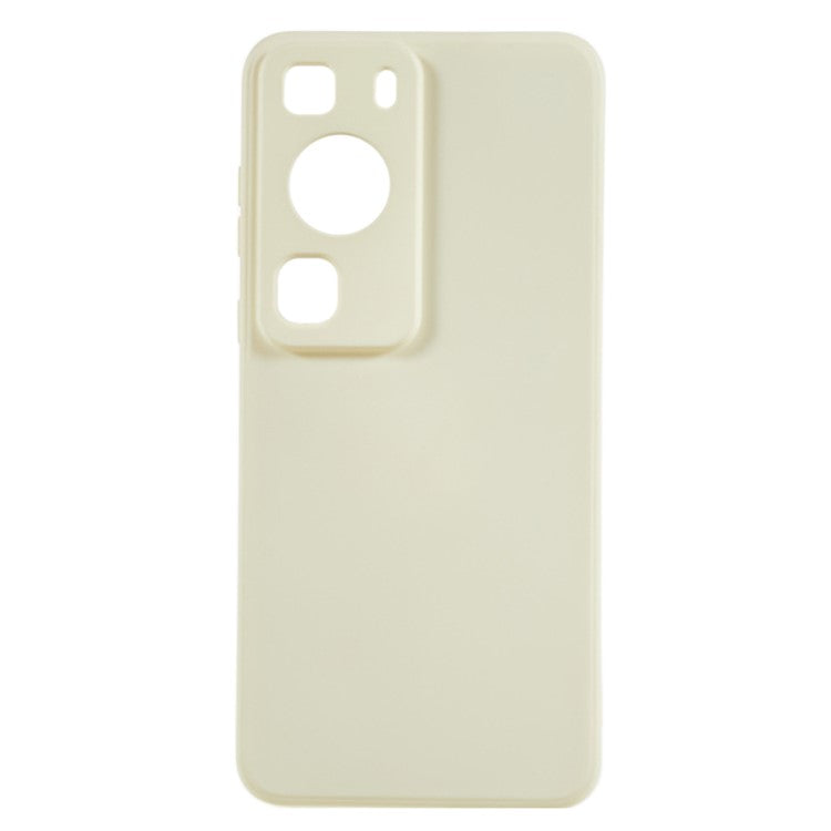 For Huawei P60 / P60 Pro Fiber Lining Anti-Drop Cover Rubberized TPU Phone Case - White