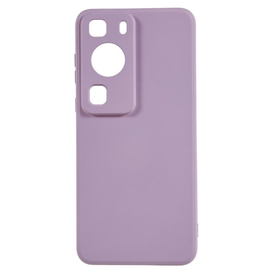 For Huawei P60 / P60 Pro Fiber Lining Anti-Drop Cover Rubberized TPU Phone Case - Purple
