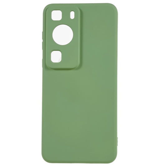 For Huawei P60 / P60 Pro Fiber Lining Anti-Drop Cover Rubberized TPU Phone Case - Bean Green