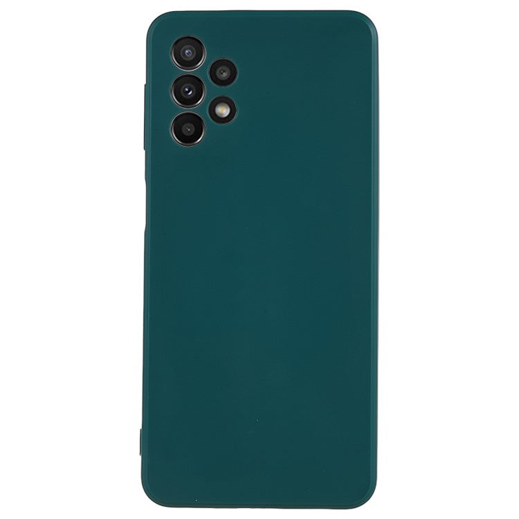 For Samsung Galaxy A23 5G (Global Version) / A23 4G Soft TPU Phone Case Straight Edge Phone Cover - Army Green