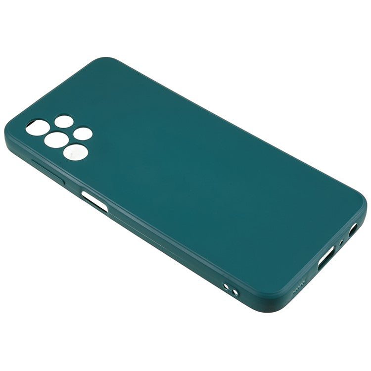 For Samsung Galaxy A23 5G (Global Version) / A23 4G Soft TPU Phone Case Straight Edge Phone Cover - Army Green