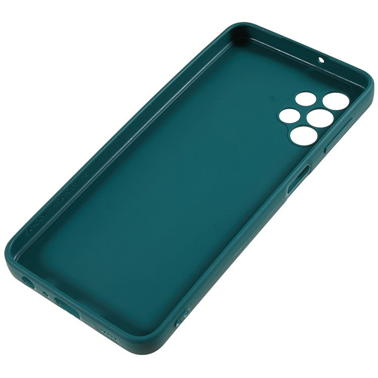For Samsung Galaxy A23 5G (Global Version) / A23 4G Soft TPU Phone Case Straight Edge Phone Cover - Army Green