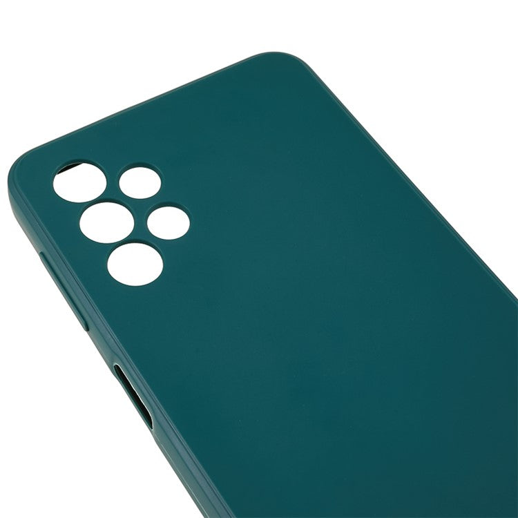 For Samsung Galaxy A23 5G (Global Version) / A23 4G Soft TPU Phone Case Straight Edge Phone Cover - Army Green
