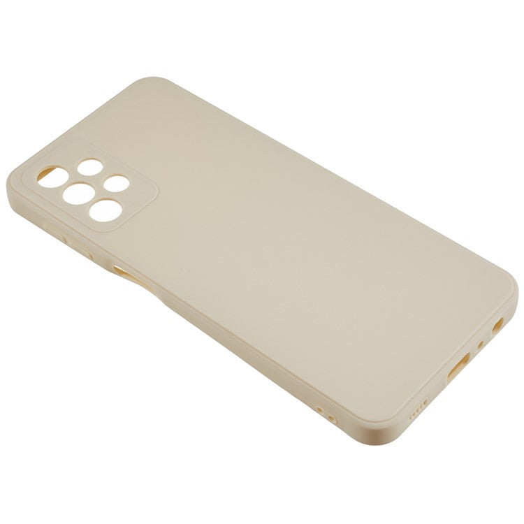 For Samsung Galaxy A32 4G (EU Version) Straight Edge TPU Case Drop-proof Phone Cover - White