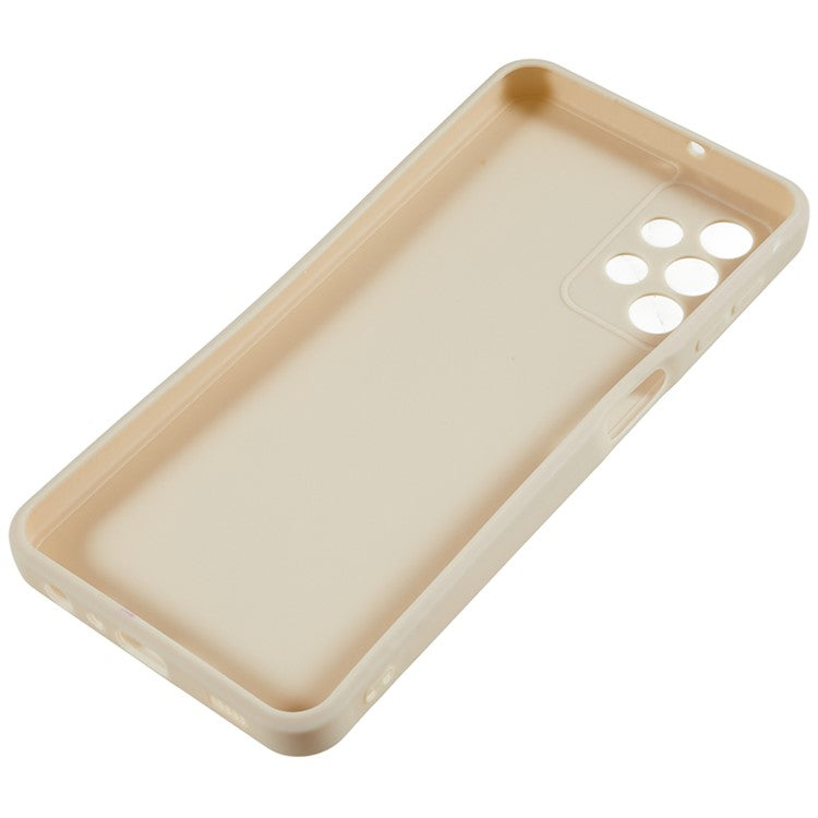 For Samsung Galaxy A32 4G (EU Version) Straight Edge TPU Case Drop-proof Phone Cover - White