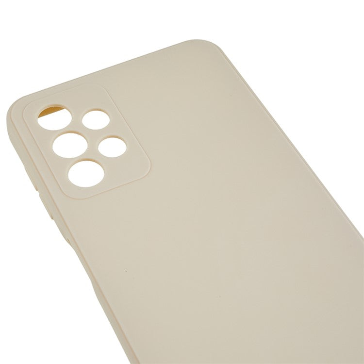 For Samsung Galaxy A32 4G (EU Version) Straight Edge TPU Case Drop-proof Phone Cover - White