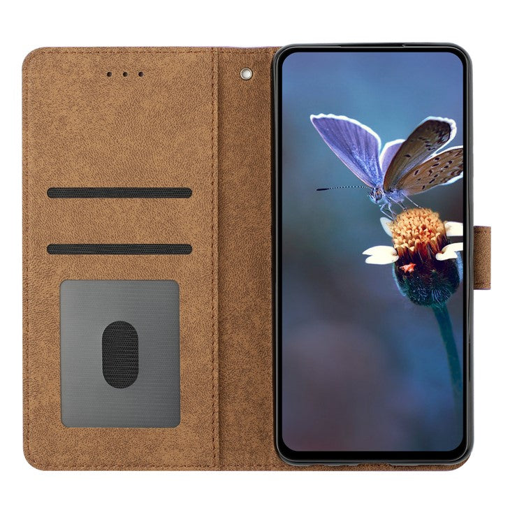For iPhone 14 Plus Butterfly Imprinted Drop-proof Shell PU Leather Wallet Stand Phone Case - Pink