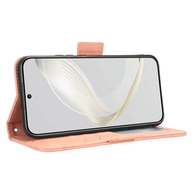 For Huawei nova 11 Pro / nova 11 Ultra PU Leather Wallet Phone Stand Case Multiple Card Slots Phone Cover - Pink