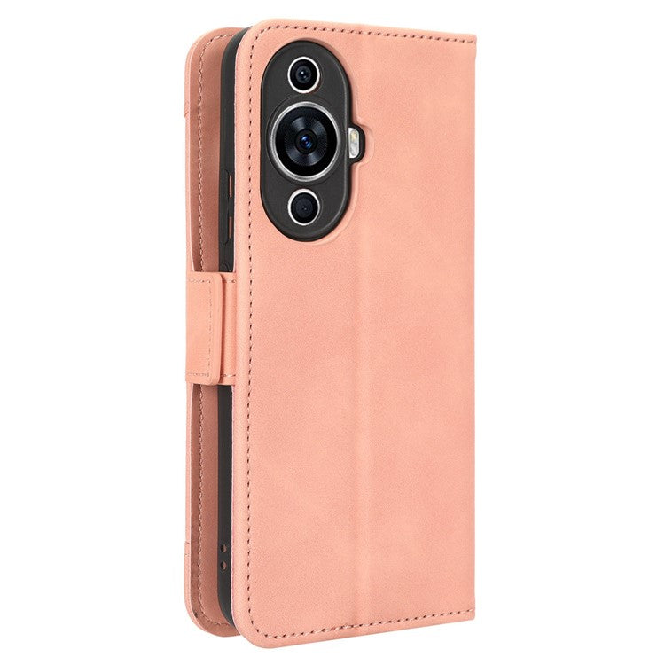 For Huawei nova 11 Pro / nova 11 Ultra PU Leather Wallet Phone Stand Case Multiple Card Slots Phone Cover - Pink
