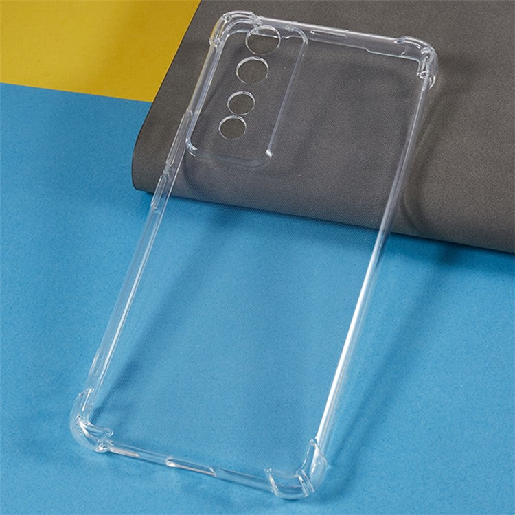 For Honor 80 GT 5G Transparent TPU Phone Case Thicken Corners Anti-drop Back Cover