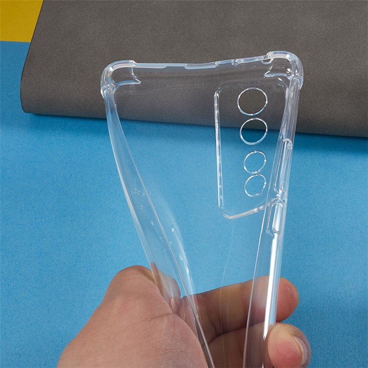 For Honor 80 GT 5G Transparent TPU Phone Case Thicken Corners Anti-drop Back Cover